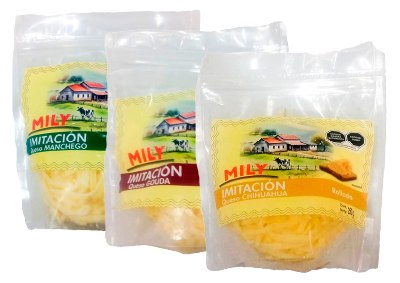 Queso rallado MILY, Manchego, Chihuahua o Gouda 250g